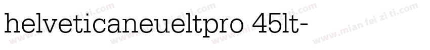 helveticaneueltpro 45lt字体转换
